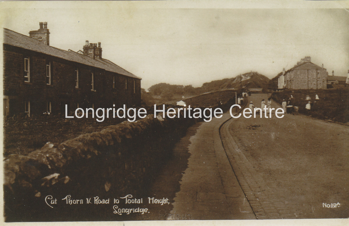208B - Higher Road - looking towards Cut Thorn Row & Tootle Heights - 1920